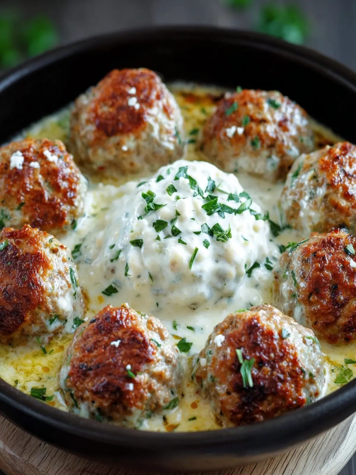 Herbed Meatball with Creamy Sauce First Image