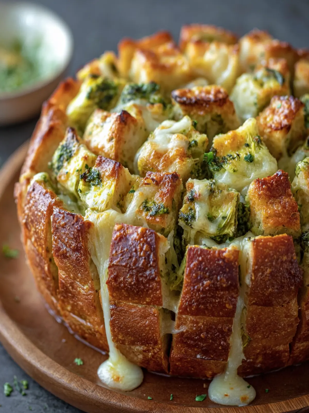 Cheesy Spinach Artichoke Pull-Apart Bread First Image