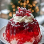 Festive Raspberry Jelly Dessert First Image
