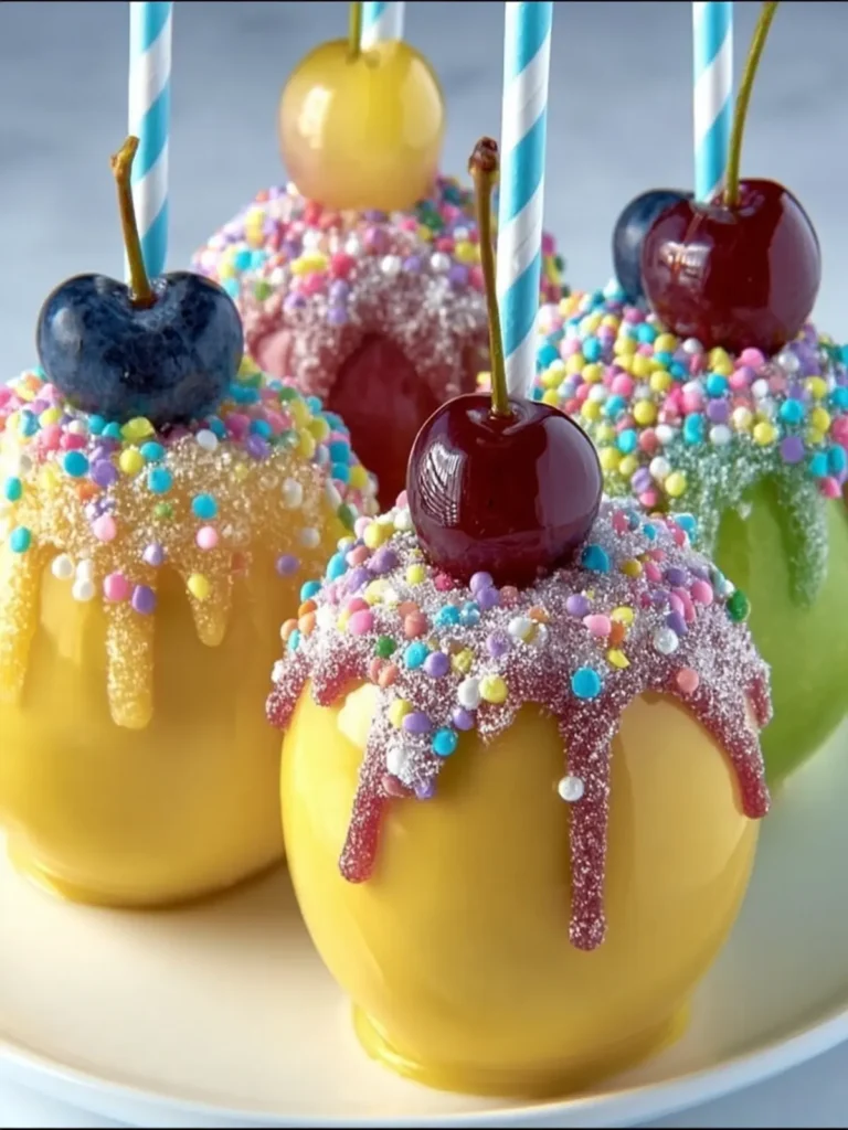 Colorful Candy Apple Treats First Image