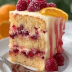 Orange Raspberry Layer Cake First Image