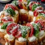 Italian Caprese Bruschetta Wreath First Image