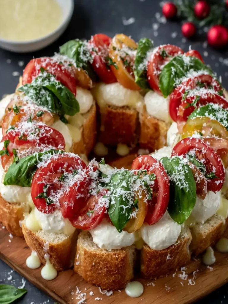 Italian Caprese Bruschetta Wreath First Image
