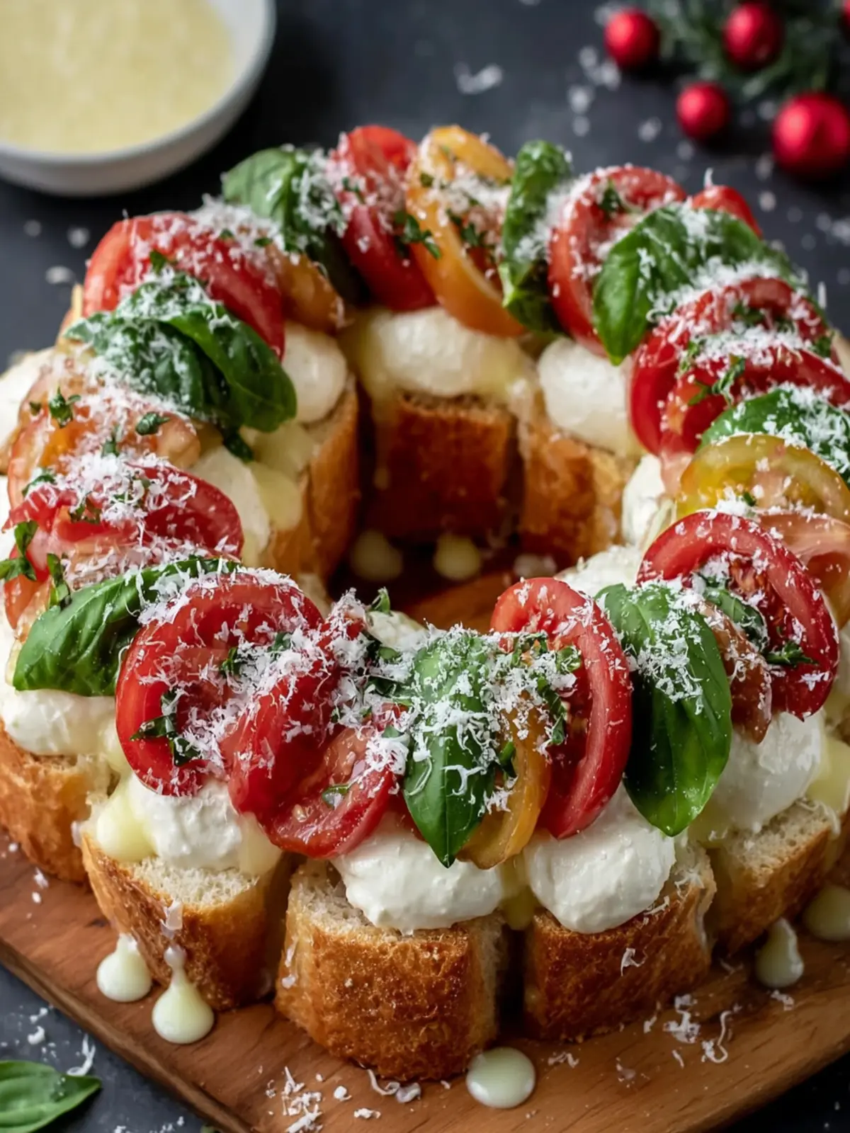 Italian Caprese Bruschetta Wreath First Image