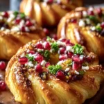 Savory Pastry Rings with Pomegranate First Image