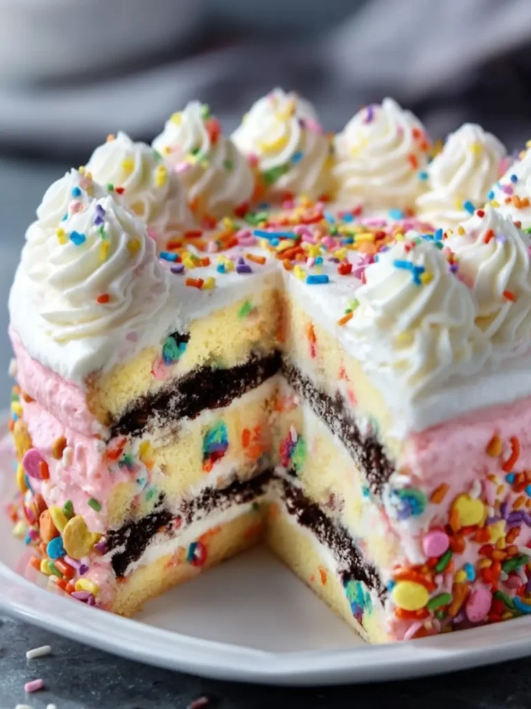 Rainbow Sprinkles Layer Cake First Image