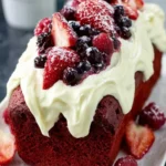 Red Velvet Berry Loaf Cake First Image