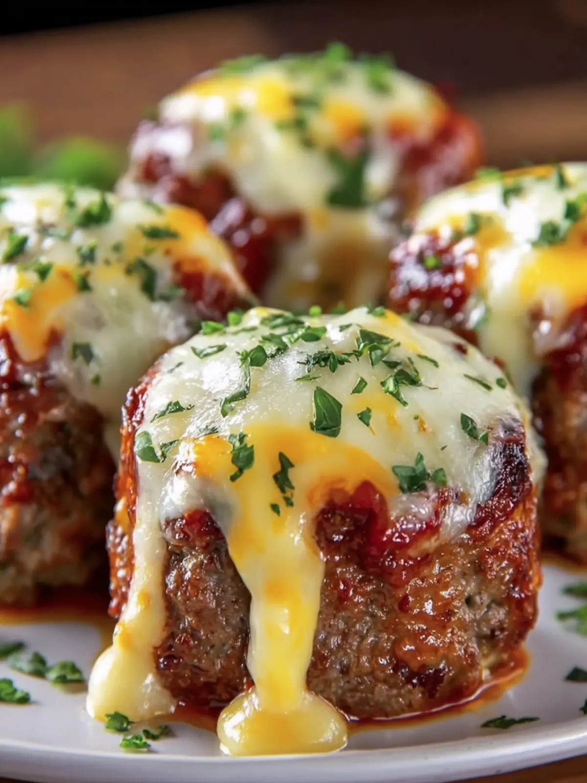 Cheesy Stuffed Meatloaf Minis First Image