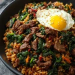 Korean Beef Spinach Rice Recipe First Image