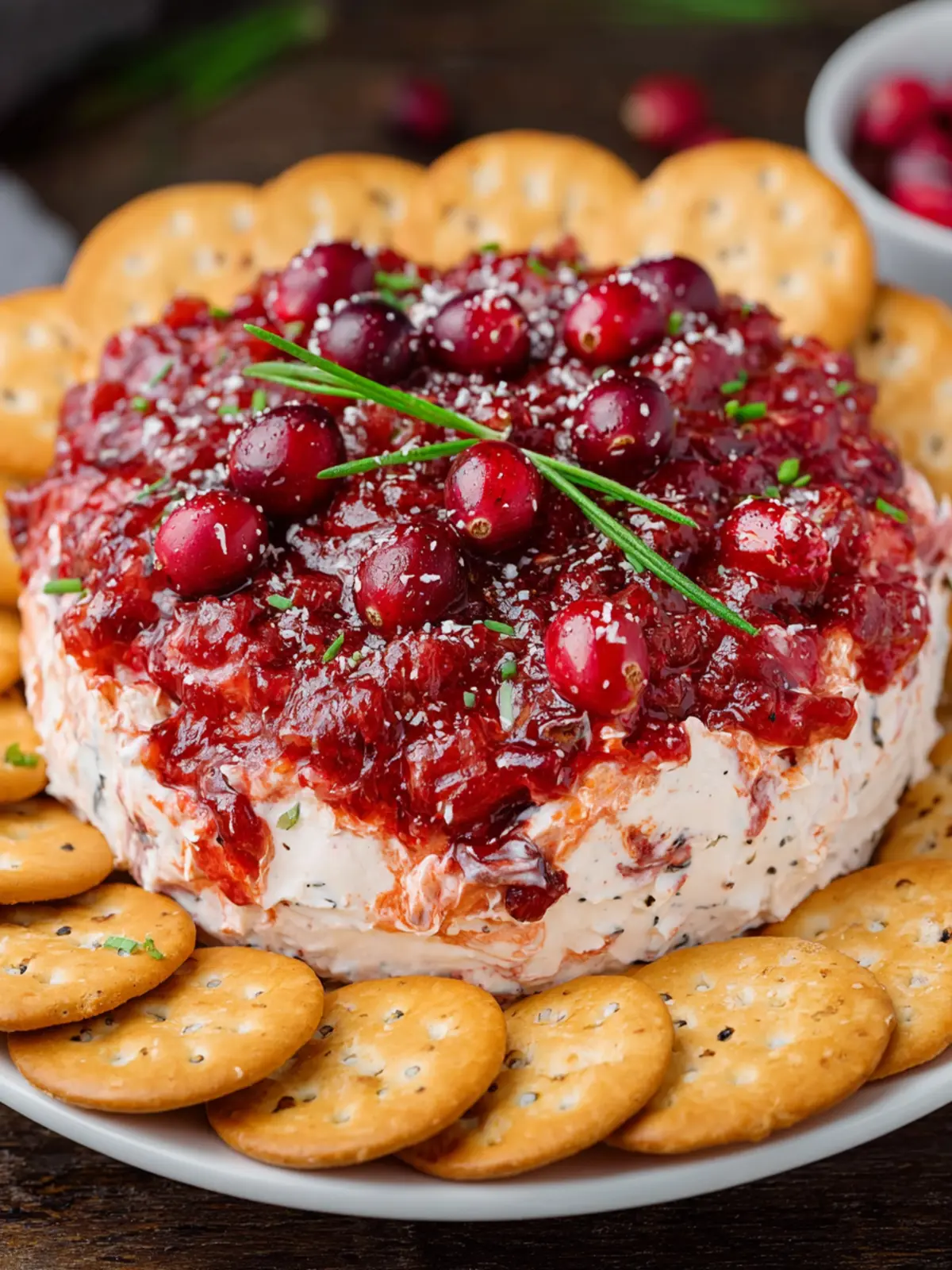 Cranberry Cream Cheese Dip First Image