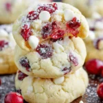 White Chocolate Cranberry Crinkle Cookies First Image