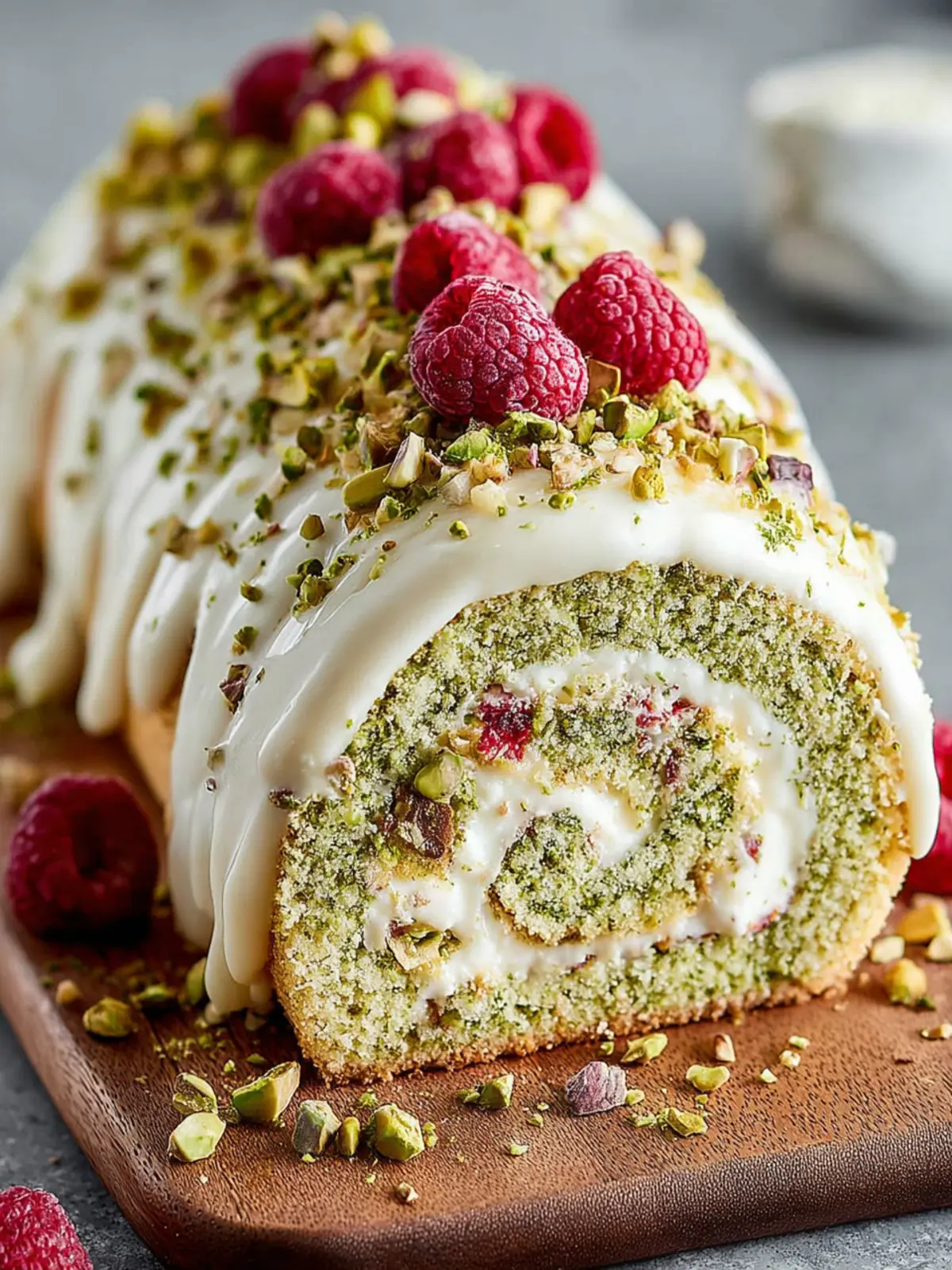 Irresistible Pistachio Roll Cake Recipe to Delight You First Image