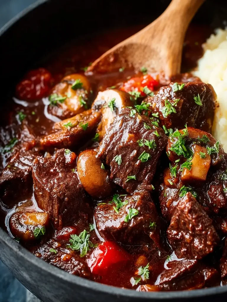 Slow-Simmered Chile Beef with Mushrooms: A Deeply Rich, Slow-Cooked Classic First Image
