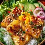 Vietnamese Turmeric Sole Bowls with Vermicelli First Image