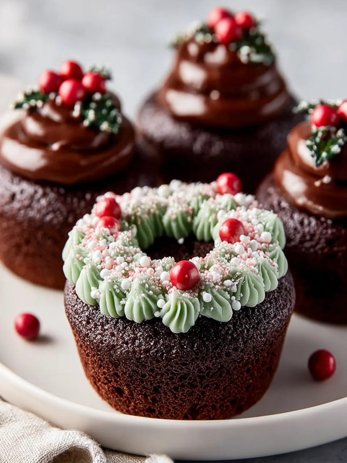 Easy Chocolate Wreath Cupcakes – A Festive Holiday Dessert Everyone Loves First Image
