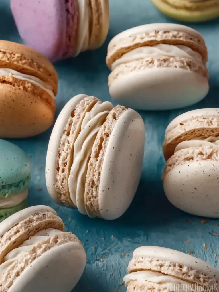 French Macarons with Vanilla Buttercream Filling First Image