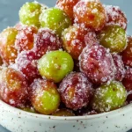 Healthy Sour Candied Frozen Grapes – Tangy Icy Snack First Image