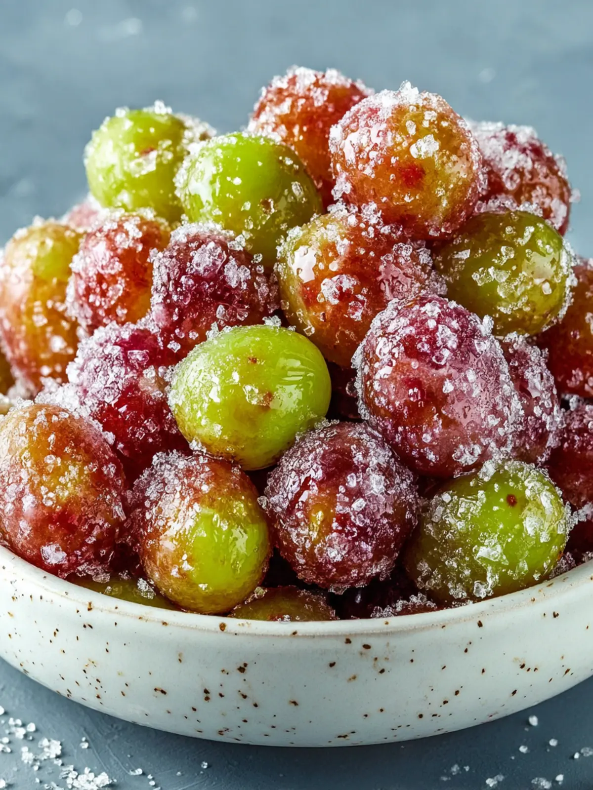 Healthy Sour Candied Frozen Grapes – Tangy Icy Snack First Image