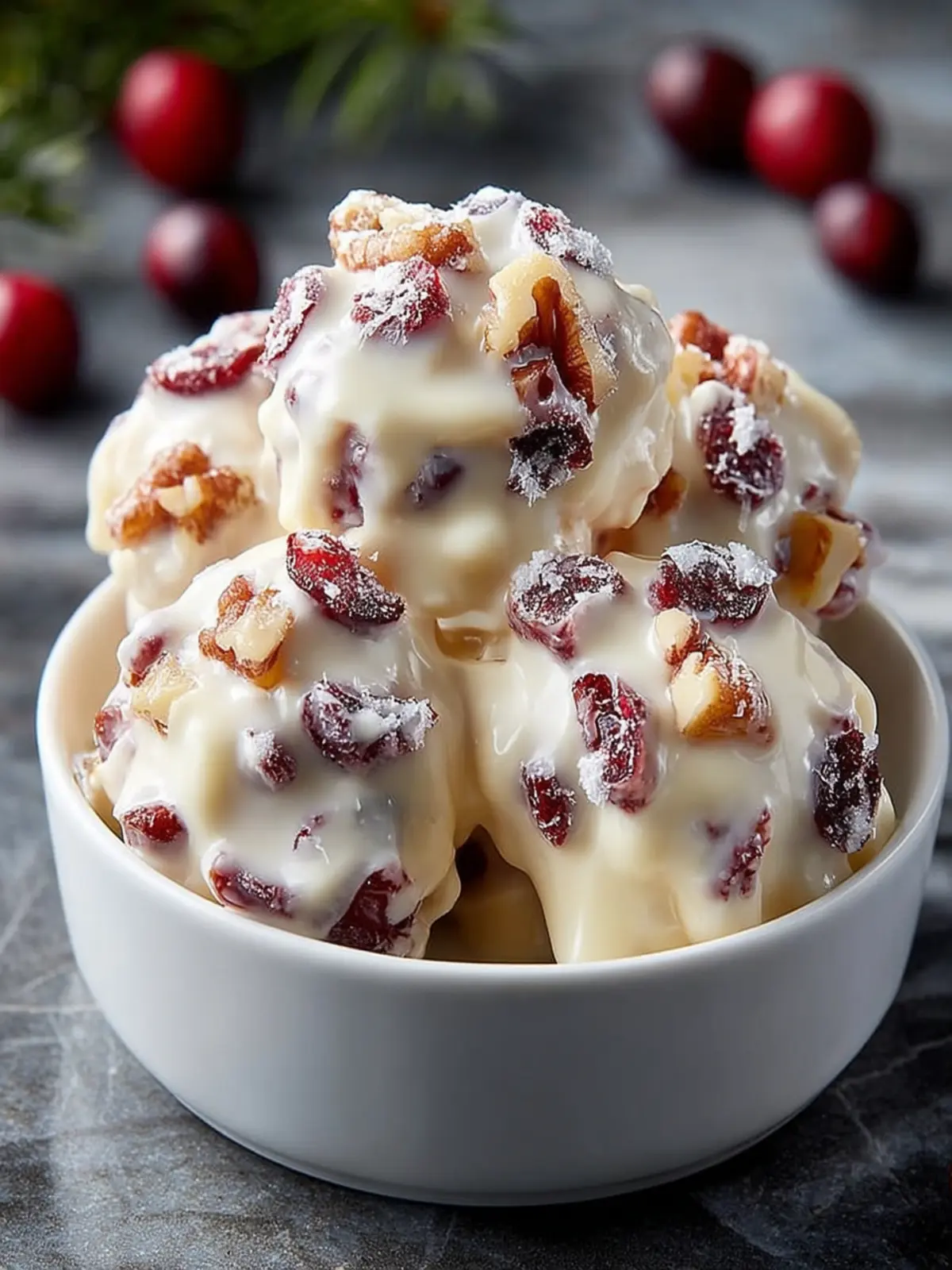 White Chocolate Cranberry Pecan Clusters: A No-Bake Holiday Candy Everyone Loves First Image