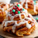 Quick and Easy Christmas Tree Cinnamon Rolls First Image