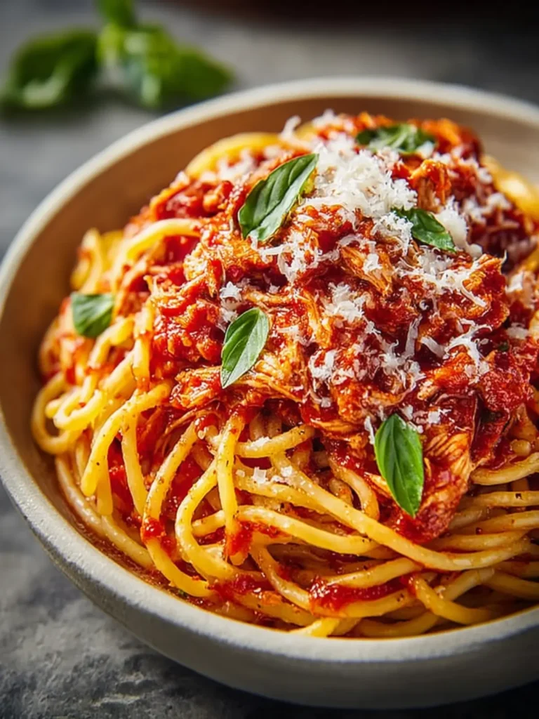 Slow Cooker Chicken Bolognese Pasta: Comfort Food Made Effortless First Image