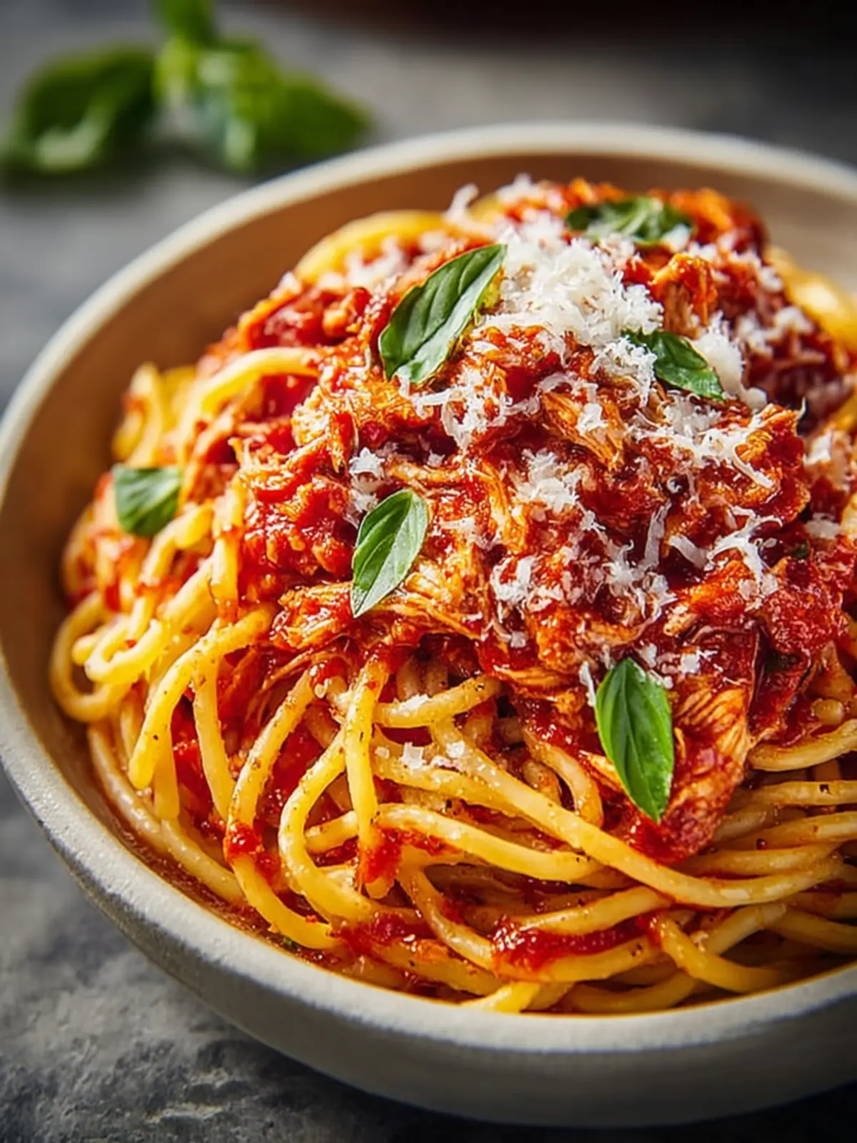 Slow Cooker Chicken Bolognese Pasta: Comfort Food Made Effortless First Image