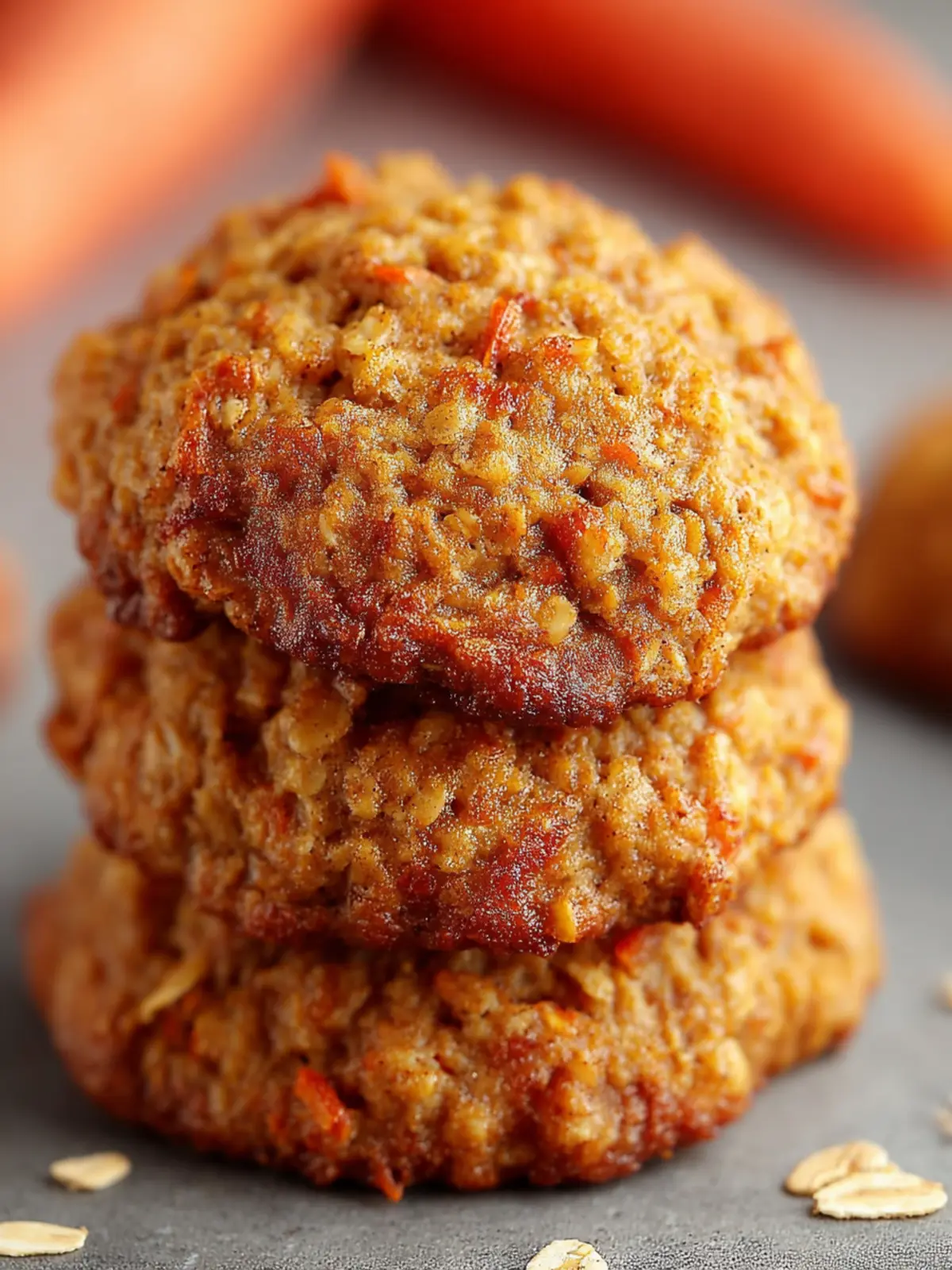 Healthy Carrot Cake Oatmeal Cookies – Easy Chewy Snack First Image