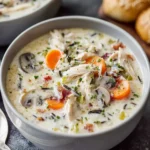Creamy Leftover Turkey Wild Rice Soup First Image