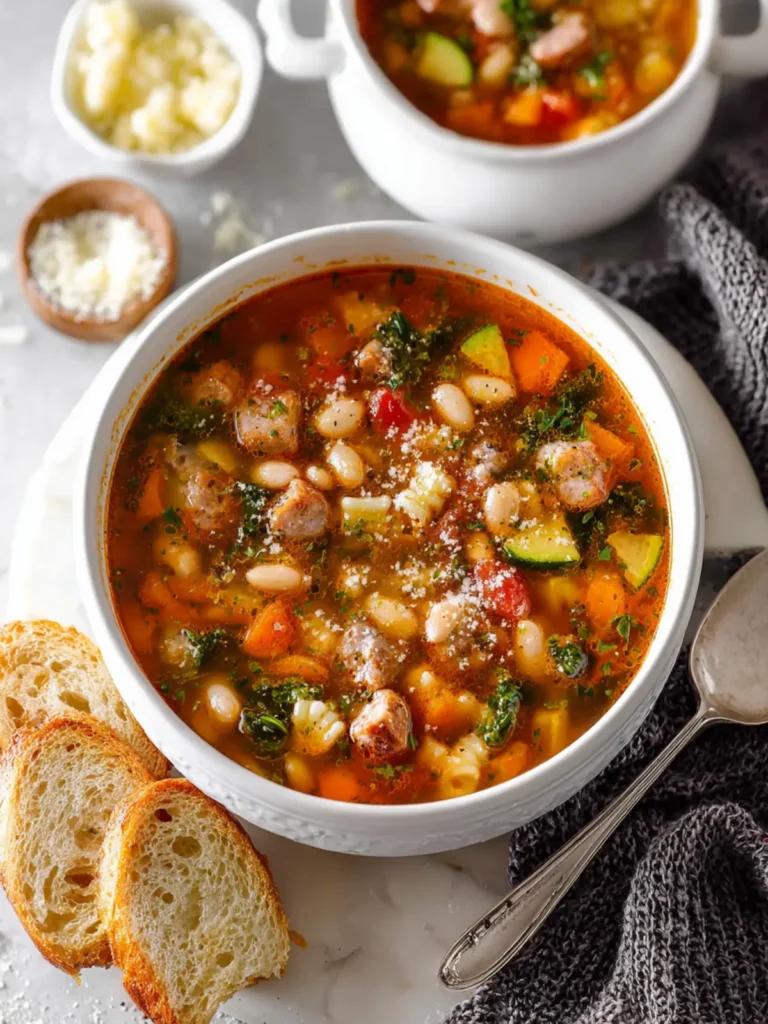 Easy Minestrone Soup First Image
