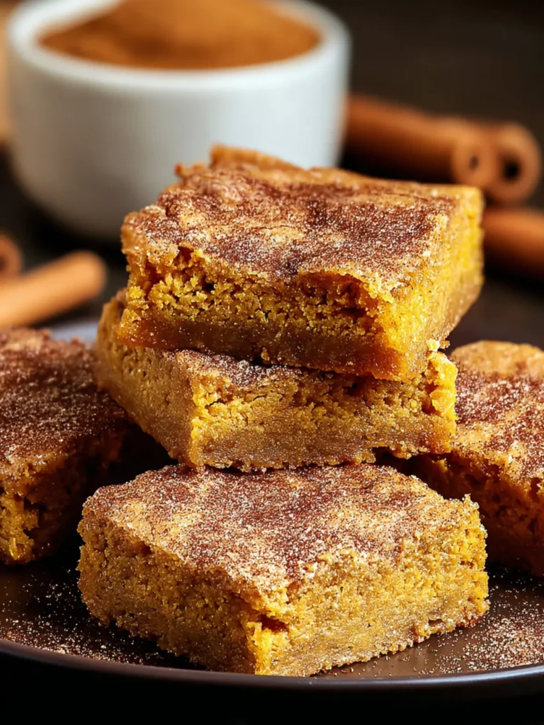 Irresistible Pumpkin Snickerdoodle Bars Recipe to Try Now First Image