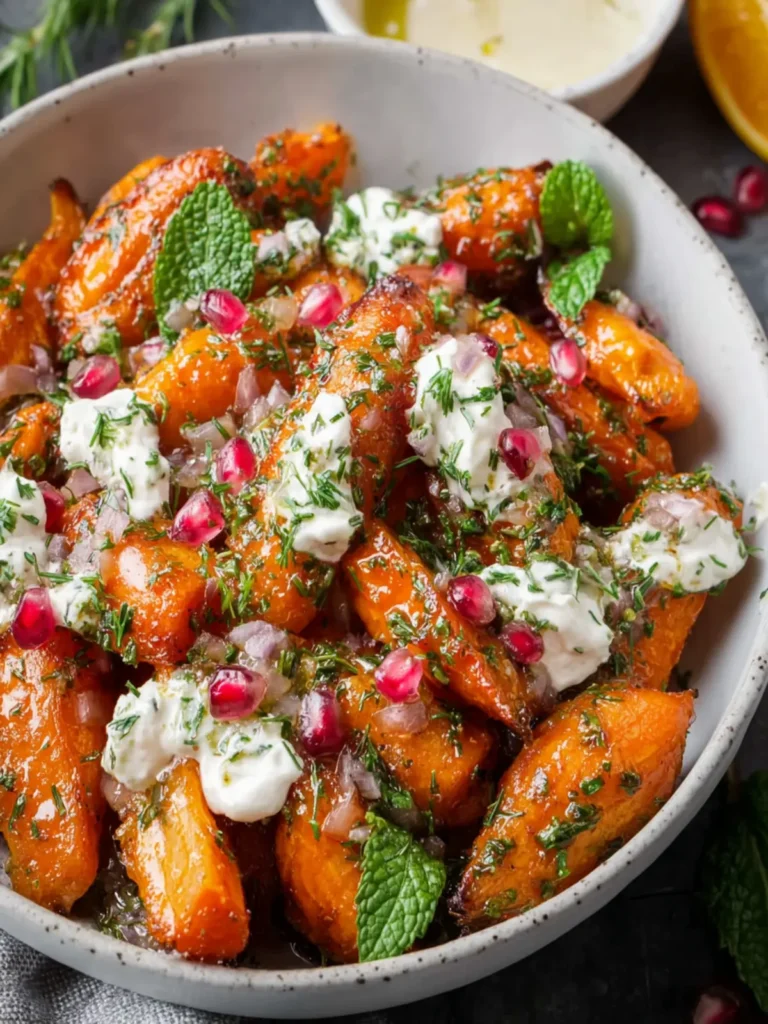 Roasted Carrot Salad with Honey Orange Dressing First Image