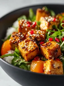 Sesame Apricot Tofu Bowl Recipe First Image