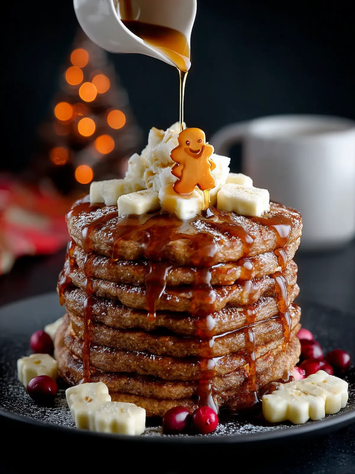 Christmas Gingerbread Pancakes First Image