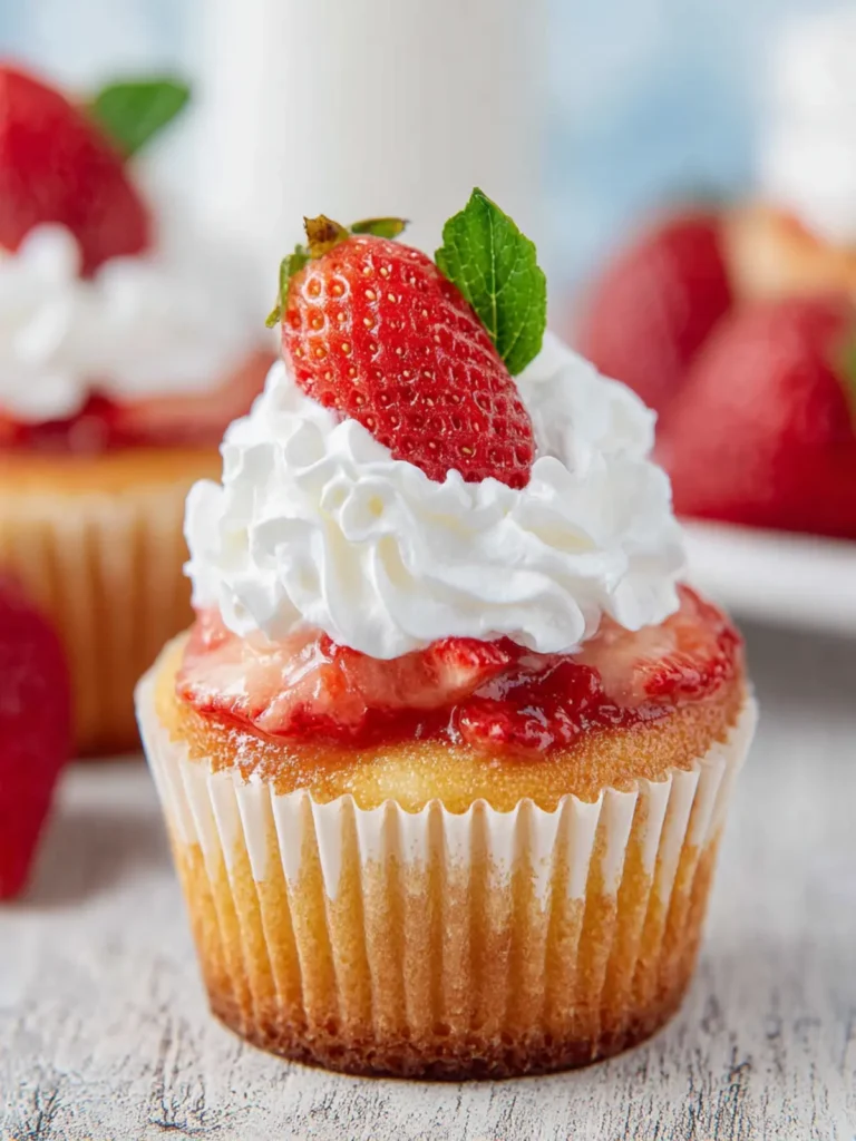 Strawberry Shortcake Cupcake Recipe First Image