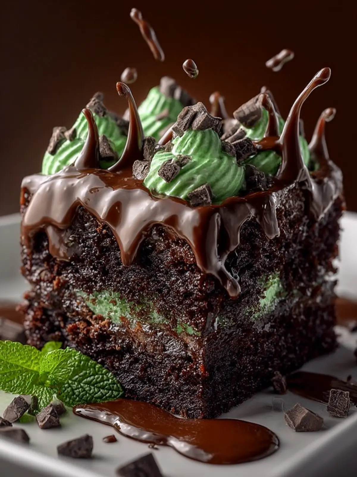 Chocolate Mint Poke Cake – Ultra Moist & Refreshing Dessert First Image