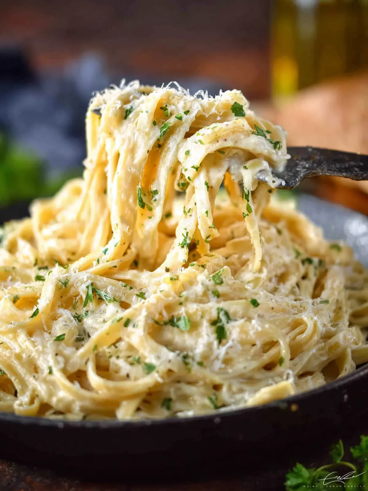 Garlic Fettuccine Alfredo First Image