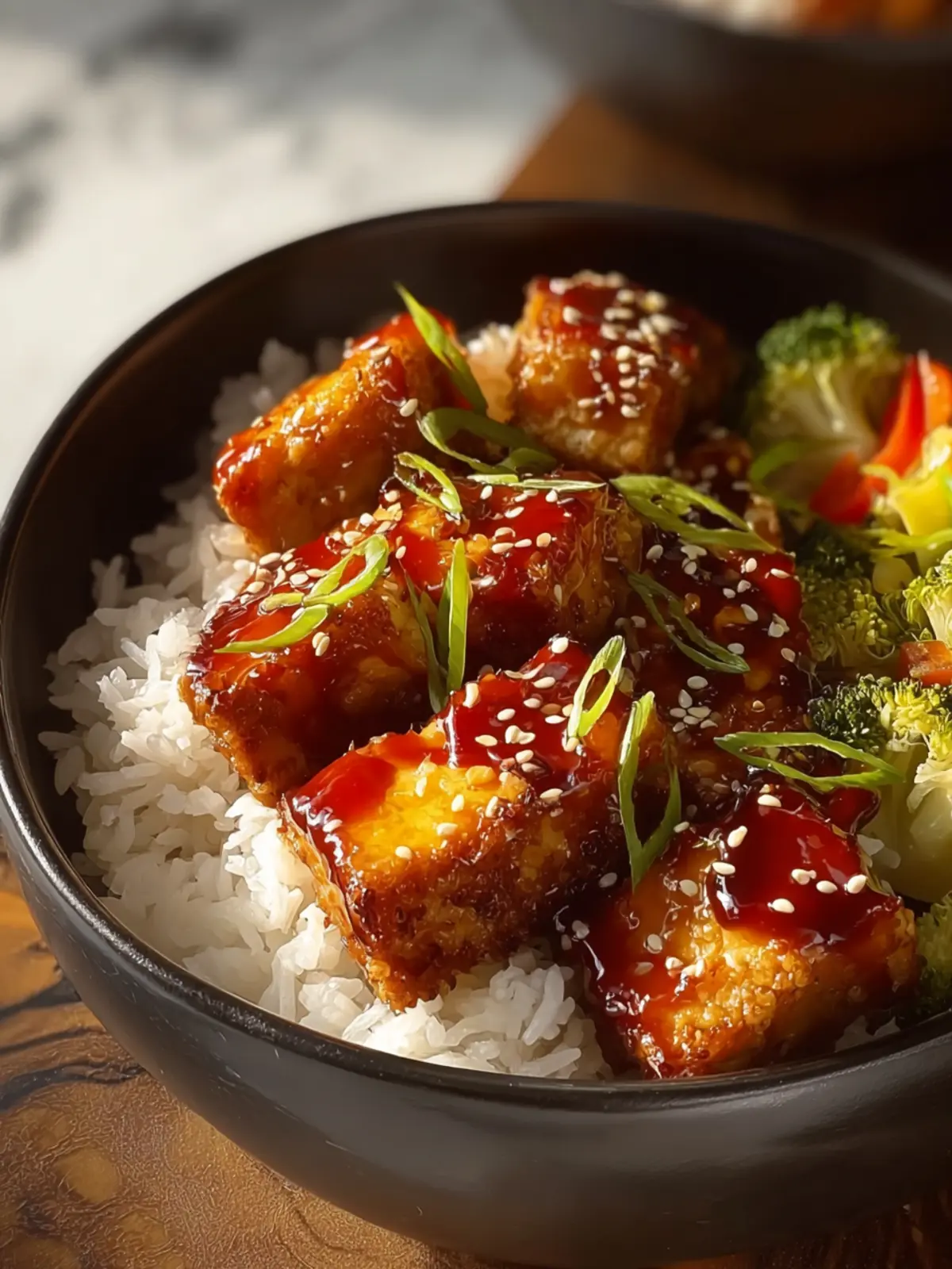 Honey Garlic Tofu First Image