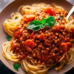 Lentil Bolognese Recipe First Image