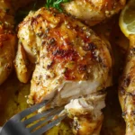 Slow Cooker Whole Garlic Butter Chicken First Image