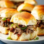 Philly Cheesesteak Sliders on Hawaiian Rolls First Image