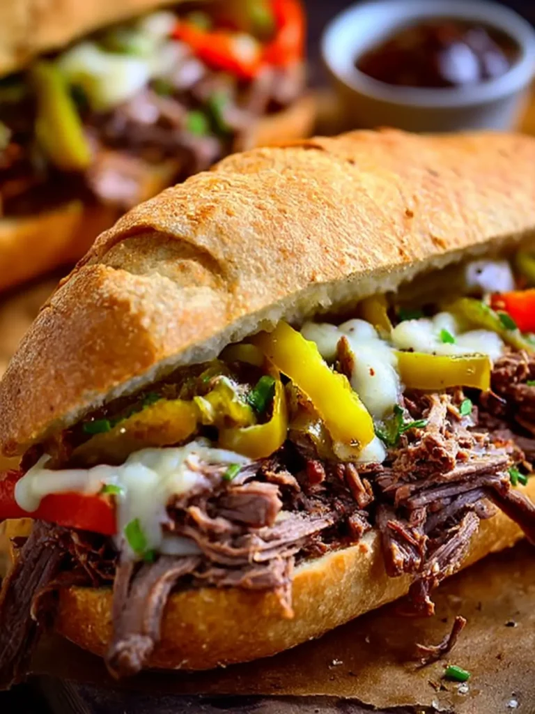 Crock Pot Italian Beef Sandwiches First Image