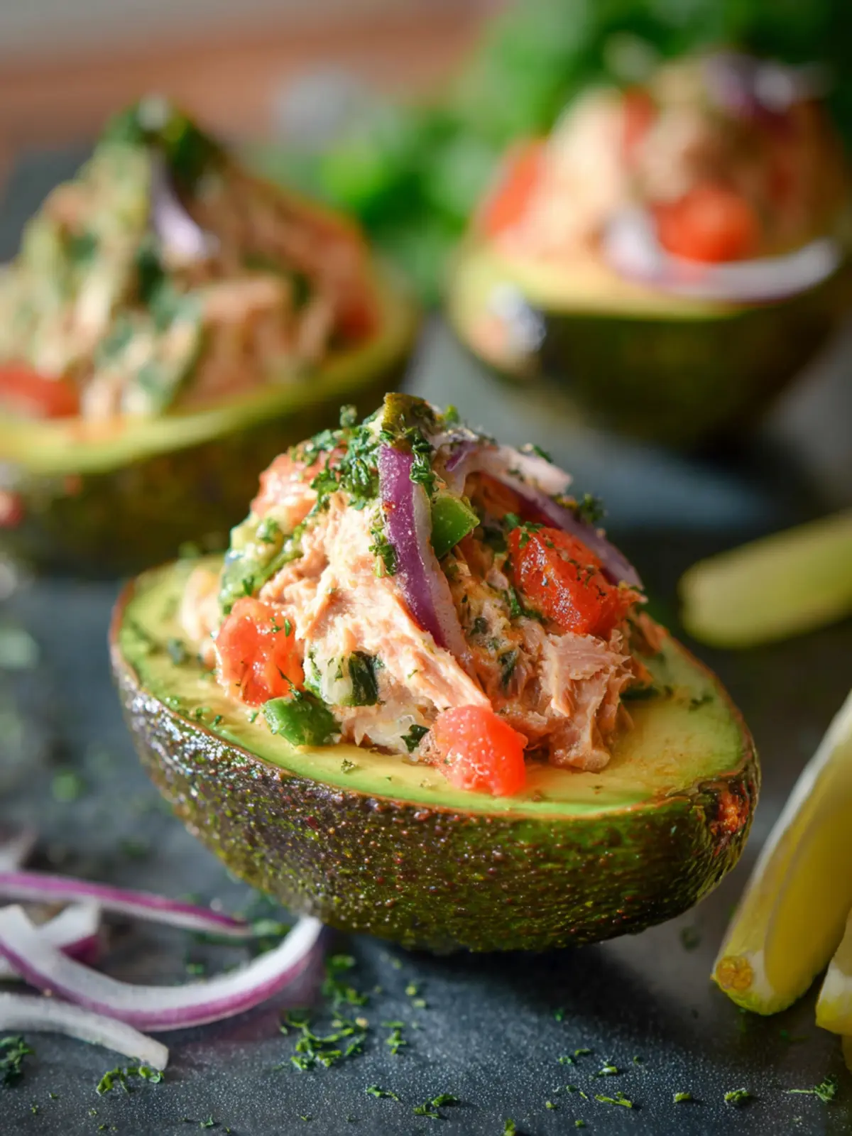 Easy Tuna Stuffed Avocados First Image