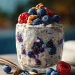 Blueberry Overnight Oats With Yogurt First Image