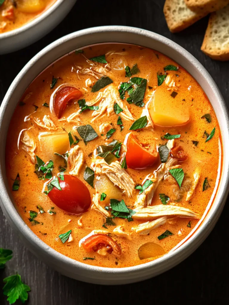 Creamy Chicken Tomato Soup: A Cozy Comfort Recipe First Image