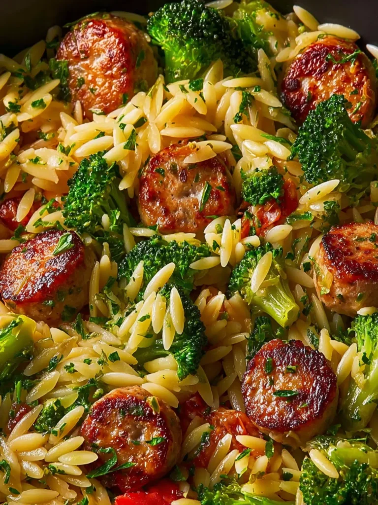 Sausage Broccoli Orzo First Image