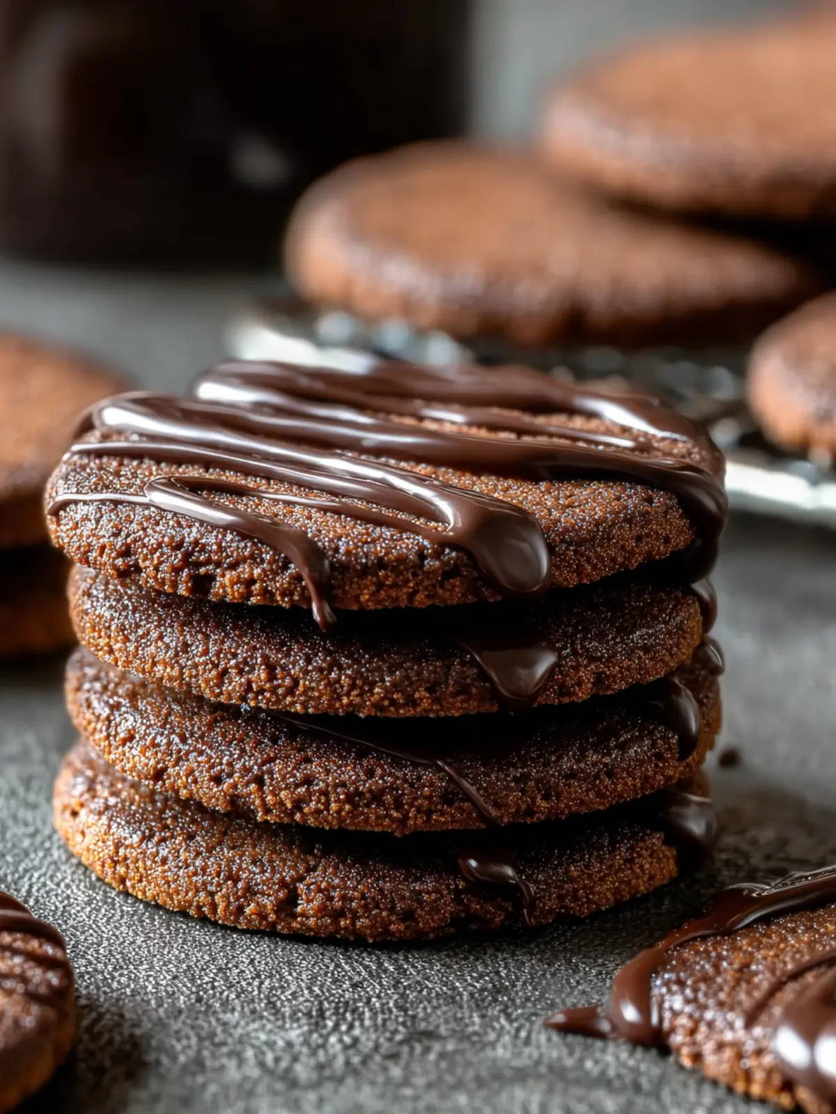Irresistible Dark Chocolate Shortbread Cookies Recipe First Image
