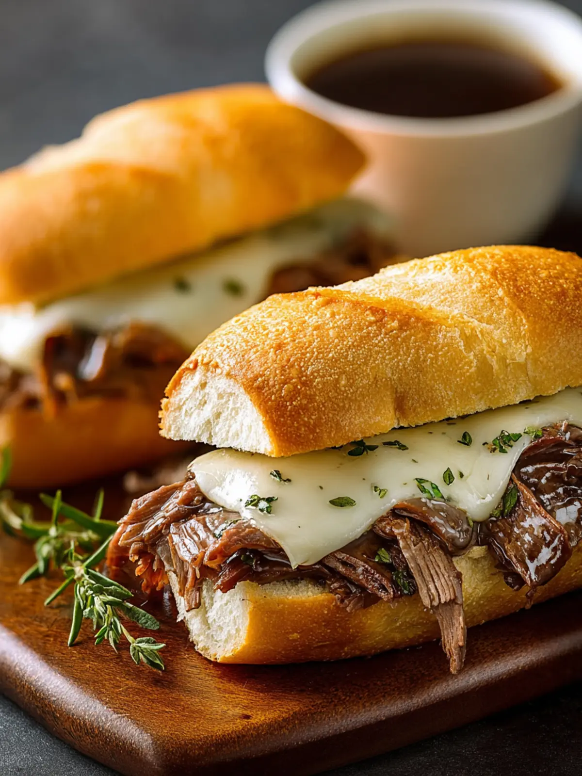 Slow Cooker French Dip Sandwiches Made Easy First Image