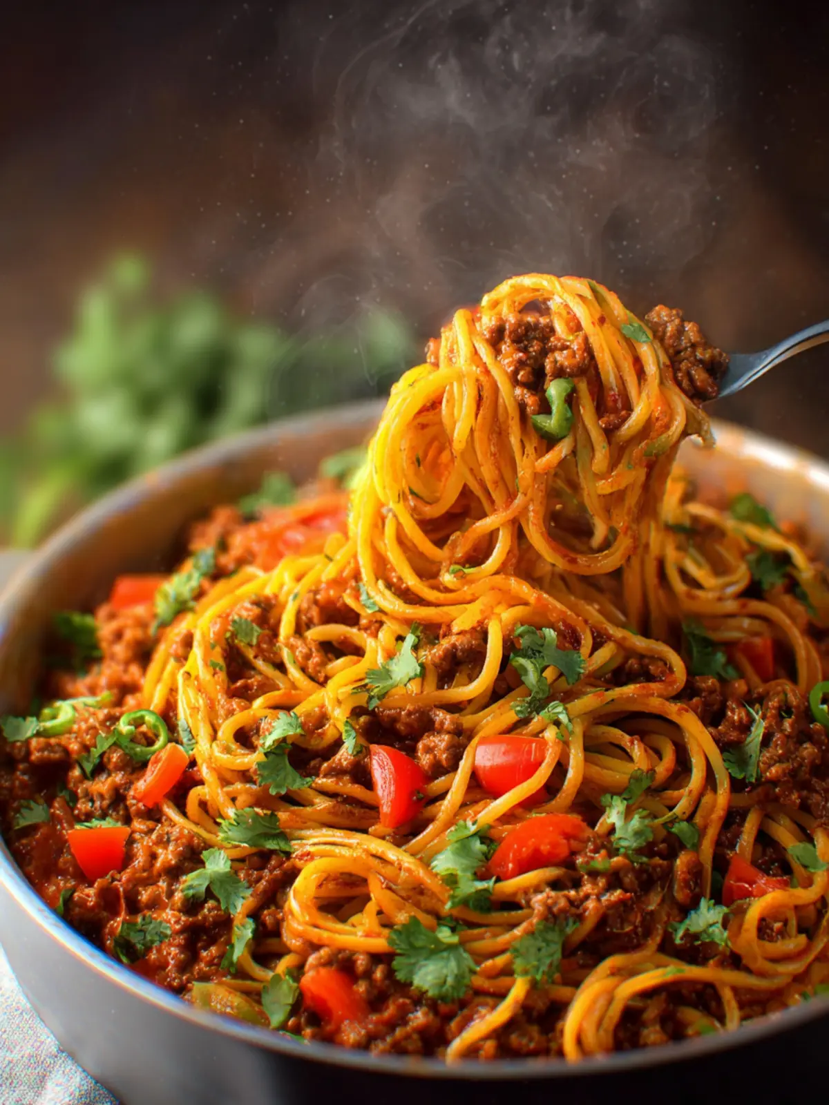 One-Pot Taco Spaghetti First Image