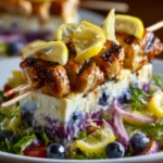 Grilled BBQ Chicken Skewer Salad (Inspired by CPK) First Image