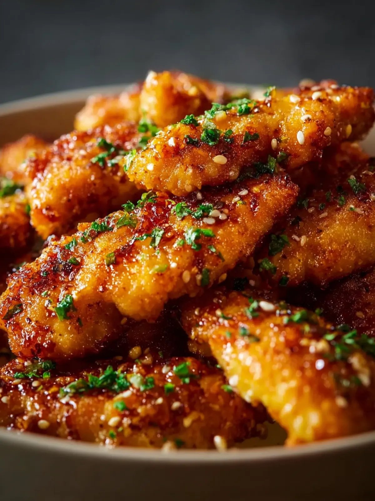 Air Fryer Honey Butter Garlic Chicken Tenders First Image